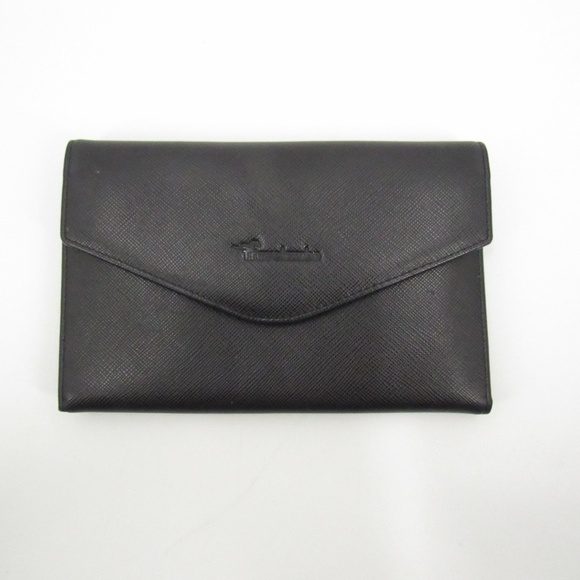 Travelambo Black/Tan Snap Closure Travel Wallet - Picture 1 of 13